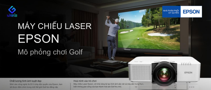 https://logico.com.vn/Máy chiếu Laser Epson mô phỏng chơi Golf