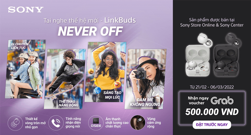 Tai nghe Sony LinkBuds lên kệ với mức giá 4,5 triệu đồng