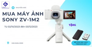 Mua máy ảnh Sony ZV-1M2 tặng bộ pin sạc ACC-TRDCX/2 CE7