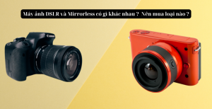 Máy ảnh DSLR và Mirrorless có gì khác nhau ?  Nên mua loại nào ?