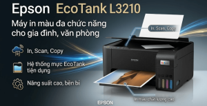 Epson EcoTank L3210 – Máy In Màu Đa Chức Năng Cho Gia Đình, Văn Phòng