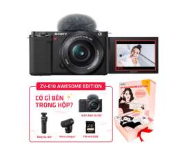 Bộ máy ảnh Sony Alpha ZV-E10 Awesome Edition Kit