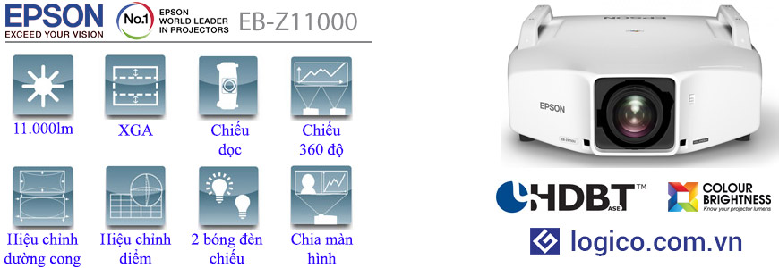 Thông số kỹ thuật máy chiếu Epson EB-Z11000