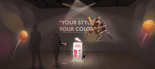 Giải pháp trình chiếu của Epson cho các cửa hàng bán lẻ (Quảng cáo đồ giầy thể thao)