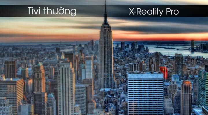 Công nghệ X-Reality Pro tăng cường chi tiết,  giảm nhiễu hình ảnh