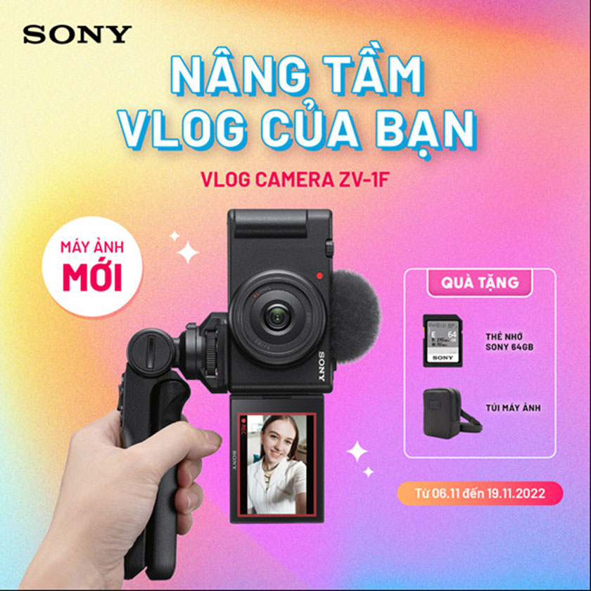 ZV1F  Máy quay vlog với chất lượng hình ảnh rực rỡ  Sony Vietnam