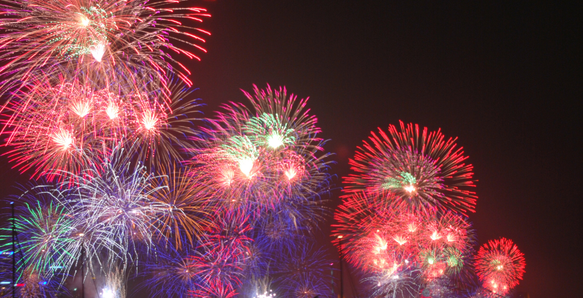 Hình ảnh chúc mừng năm mới với pháo hoa rực rỡ1