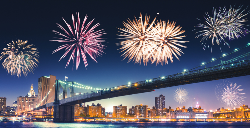 Hình ảnh chúc mừng năm mới với pháo hoa rực rỡ2