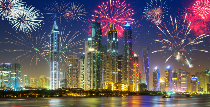 Hình ảnh chúc mừng năm mới với pháo hoa rực rỡ4