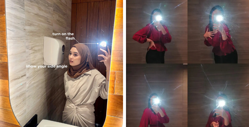 Các kiểu chụp ảnh trước gương đèn Flash1