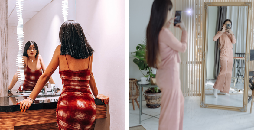 Các kiểu chụp ảnh trước gương đèn Flash6