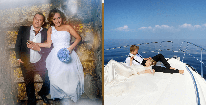 Tạo dáng chụp ảnh cưới nằm – đầy nghệ thuật