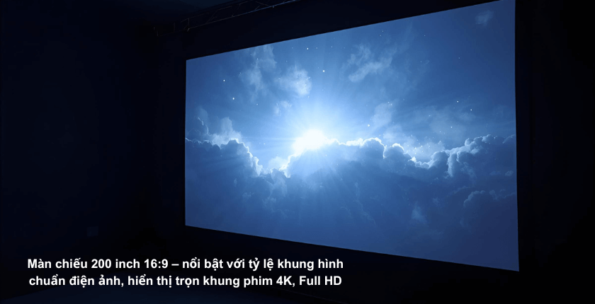Màn chiếu 200 inch giá bán bao nhiêu