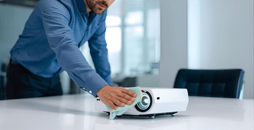 vệ sinh máy chiếu tại nhà có nên tự làm hay phải gọi thợ chuyên nghiệp