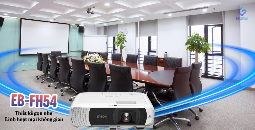 Máy chiếu Epson EB-FH54 được thiết kế hướng đến sự tinh gọn và tính di động tối ưu