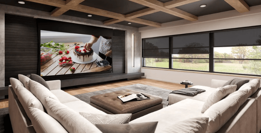 So sánh màn chiếu quang học và màn chiếu thường