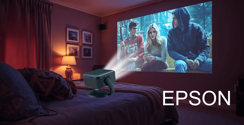 Máy chiếu Epson xem phim phòng ngủ