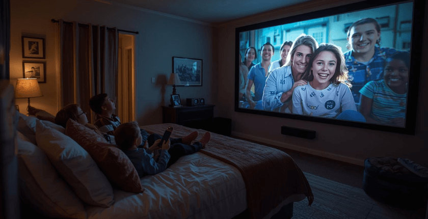 Máy chiếu Epson xem phim phòng ngủ-ảnh 1