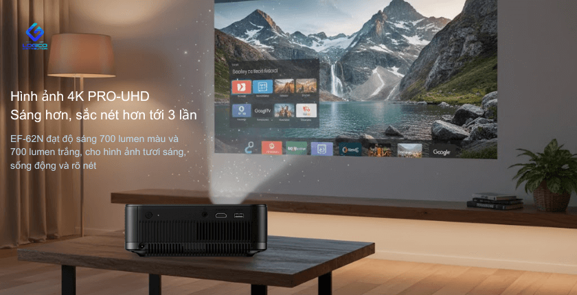 Máy chiếu mini Epson lifestudio pop EF-62N được thiết kế theo triết lý di động – tinh giản – hiện đại