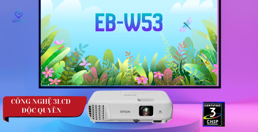 Epson EB-W53 nổi bật nhờ công nghệ 3LCD độc quyền