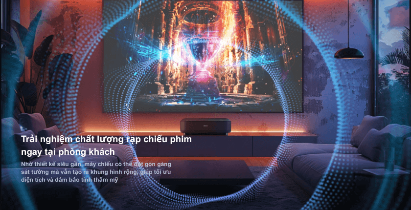 Epson Lifestudio Grand EH-LS670B mang đến trải nghiệm điện ảnh đích thực ngay trong không gian sống của bạn