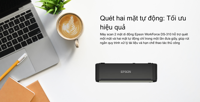 Máy scan 2 mặt di động Epson WorkForce DS-310 