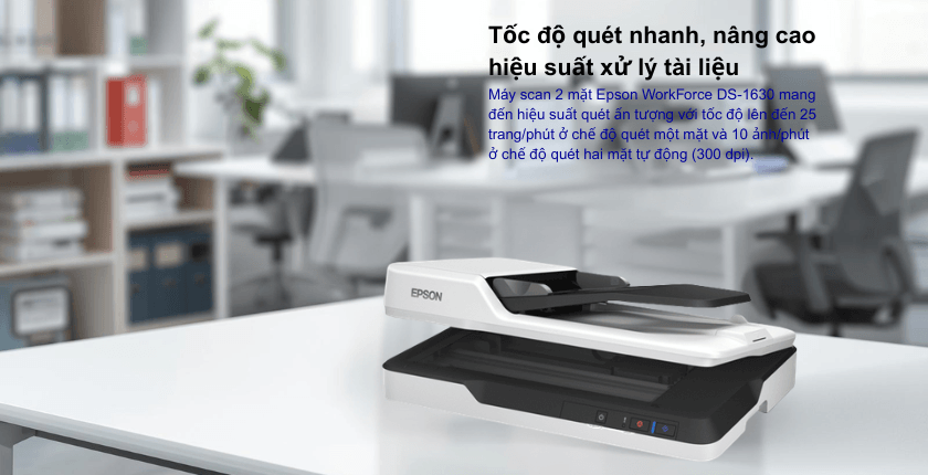 Kết hợp linh hoạt giữa mặt kính phẳng và khay nạp giấy tự động