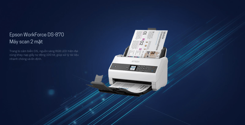 Máy scan 2 mặt Epson WorkForce DS-870