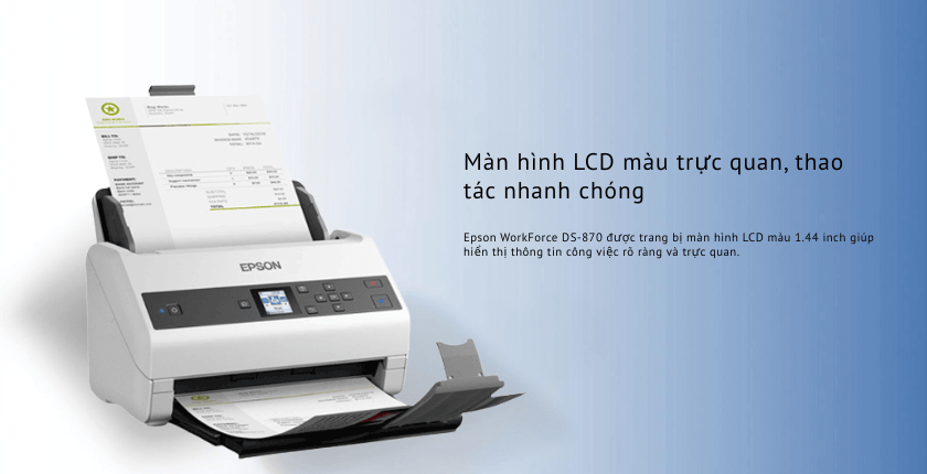 Màn hình LCD màu trực quan, thao tác nhanh chóng