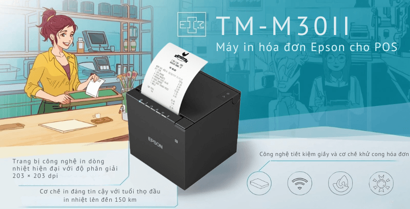 Công nghệ tiết kiệm giấy và cơ chế khử cong hóa đơn