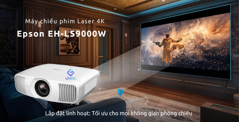 Lắp đặt linh hoạt: Tối ưu cho mọi không gian phòng chiếu