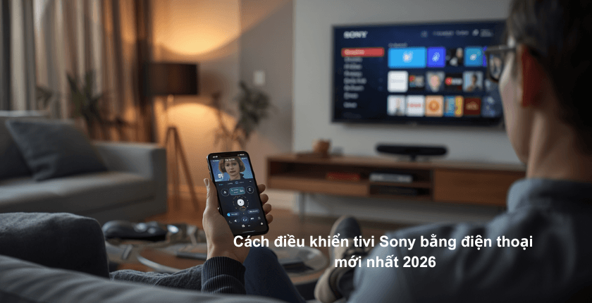 cách điều khiển tivi Sony bằng điện thoại