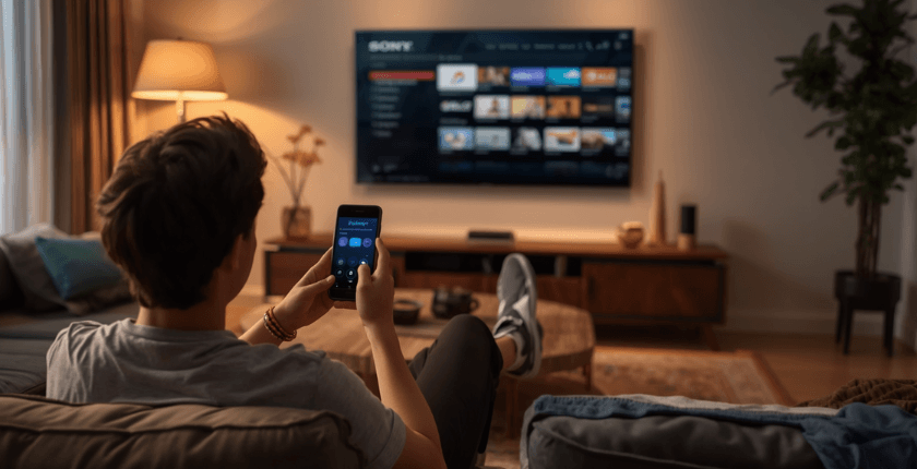 Vì sao nên dùng điện thoại để điều khiển tivi Sony