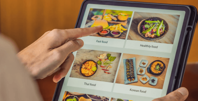 Menu trên máy tính bảng