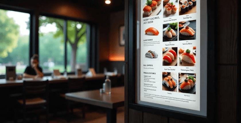 Các tính năng nổi bật của menu điện tử