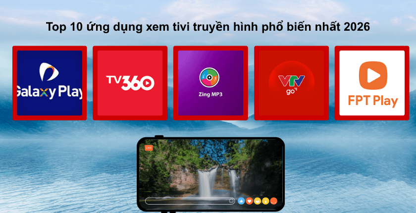 ứng dụng xem tivi trực tuyến