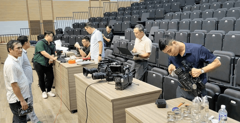 Logico phối hợp cùng Fujinon vừa thực hiện bảo dưỡng hệ thống Sony tại Báo và PT-TH Hưng Yên2