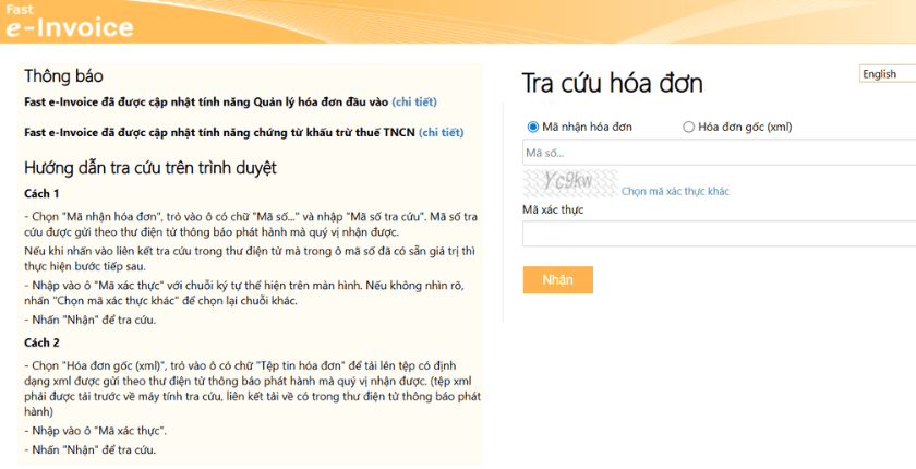 Fast Invoice: Quản lý hóa đơn chính xác và ổn định