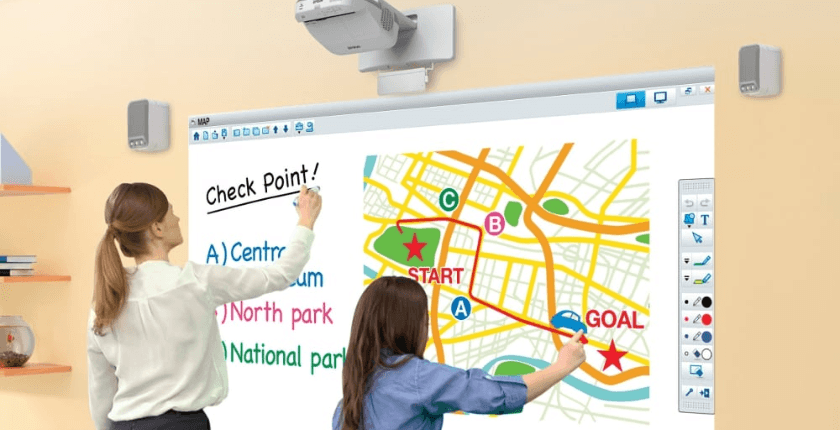 Máy chiếu tương tác: Nền tảng công nghệ của lớp học hiện đại 