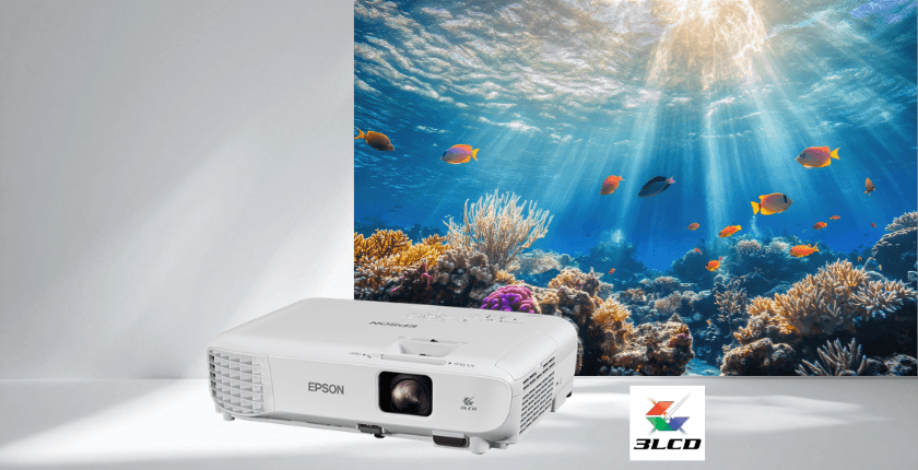 Công nghệ 3LCD mang đến hình ảnh sáng rõ và màu sắc chân thực