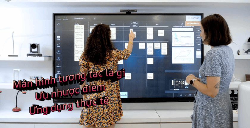 màn hình tương tác đang dần trở thành thiết bị quen thuộc tại trường học