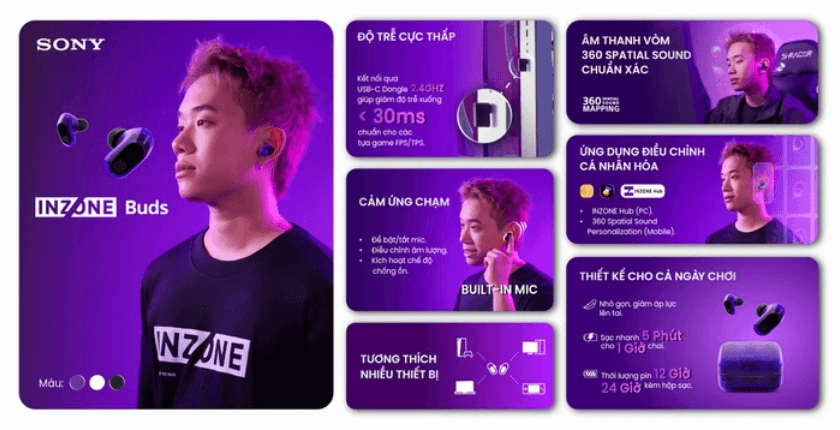 Tai nghe Sony INZONE Buds giá bao nhiêu