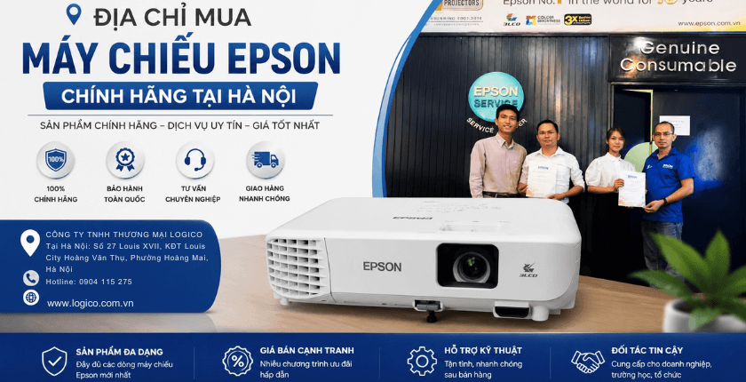 mua máy chiếu Epson chính hãng tại Hà Nội ở đâu