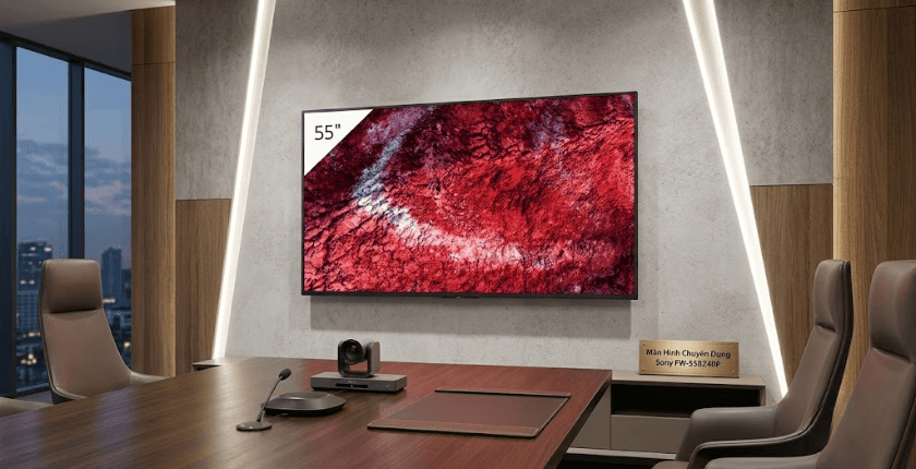 thiết kế màn hình Sony FW-55BZ40P