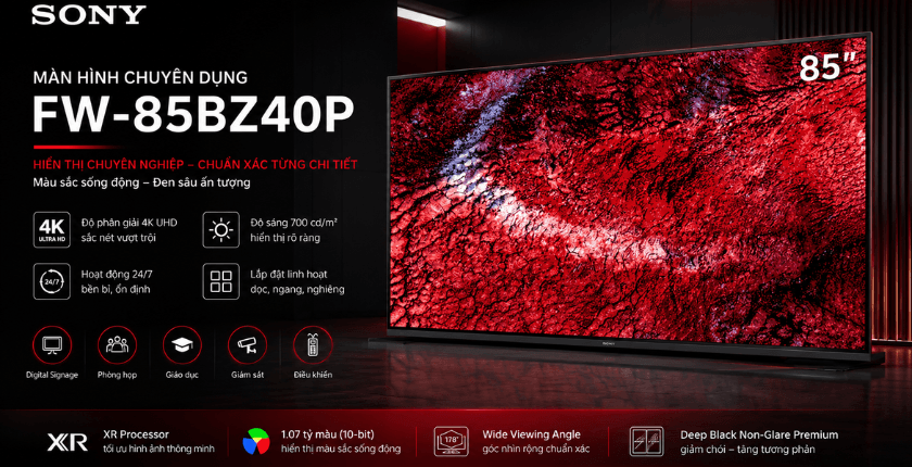 màn hình chuyên dụng Sony FW-85BZ40P