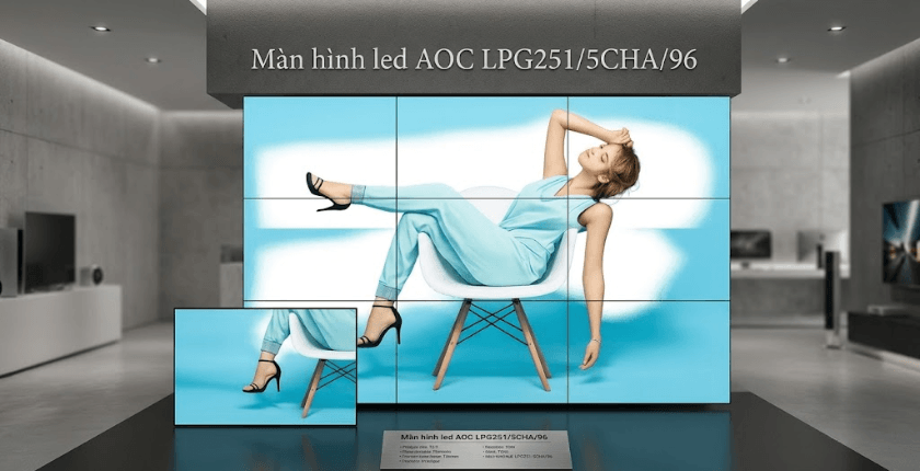 màn hình LED AOC trung tâm điều hành