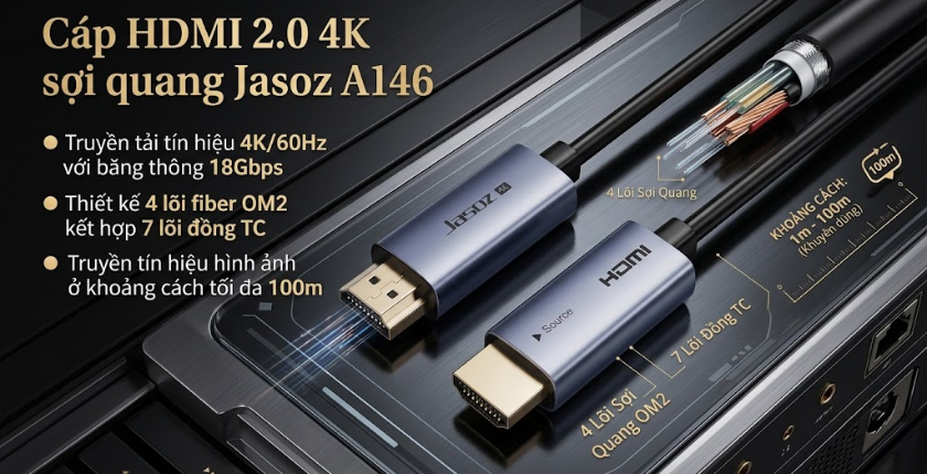cáp HDMI quang Jasoz A146