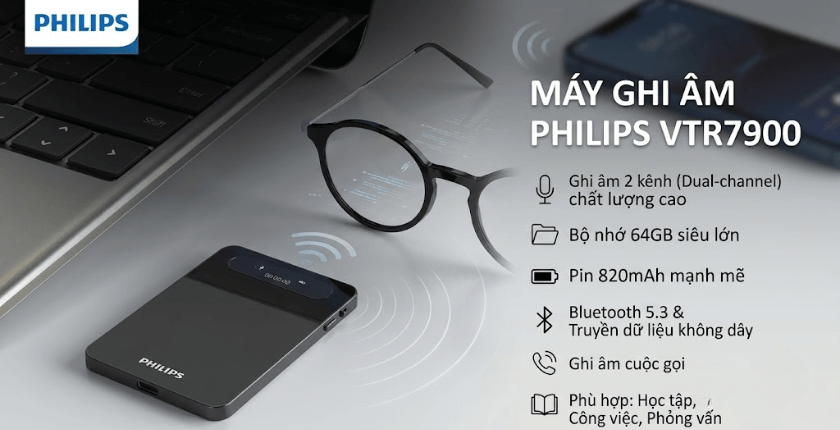 Máy ghi âm Philips VTR7900
