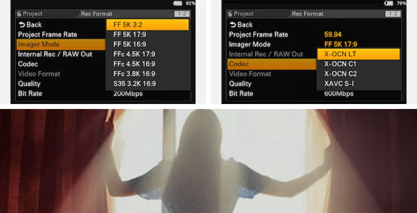 Sony FX5 X-OCN 16 bit