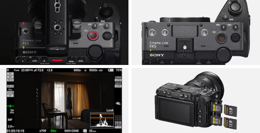 Sony FX5 màn hình 3.5 inch